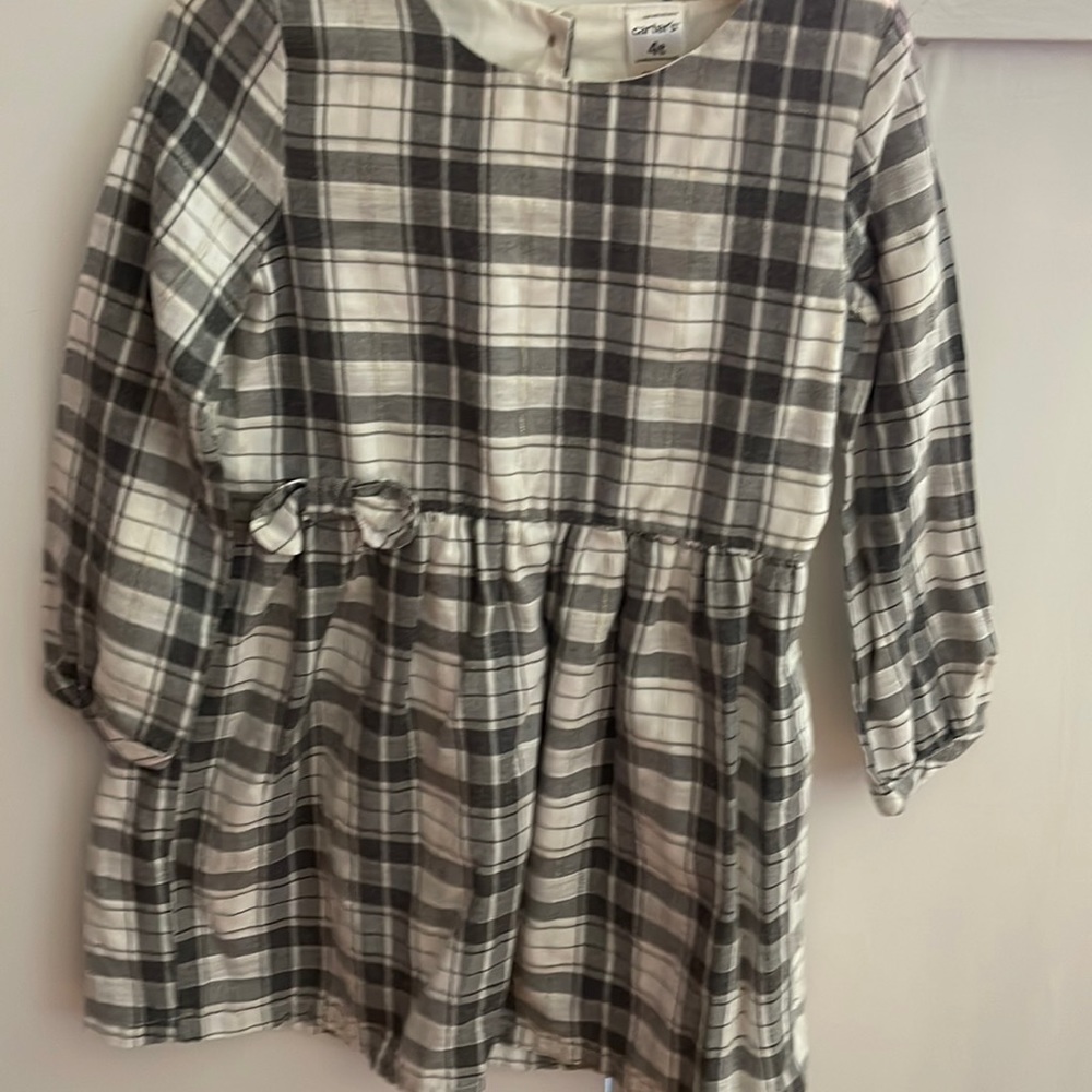 Winter plaid dress size 4t